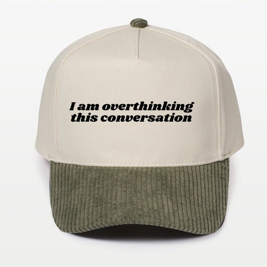 Corduroy Brim 5 Panel Baseball Cap